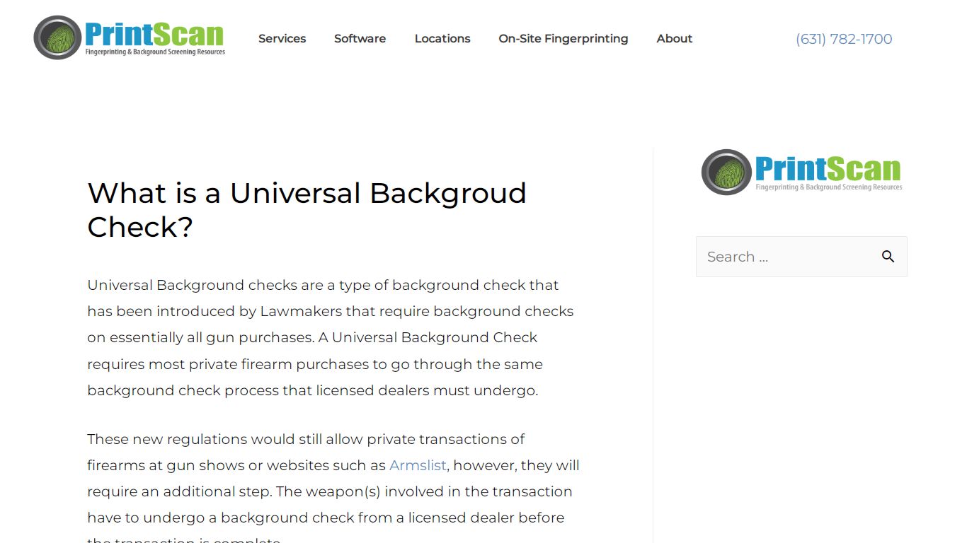 What Is A Universal Background Check | PrintScan