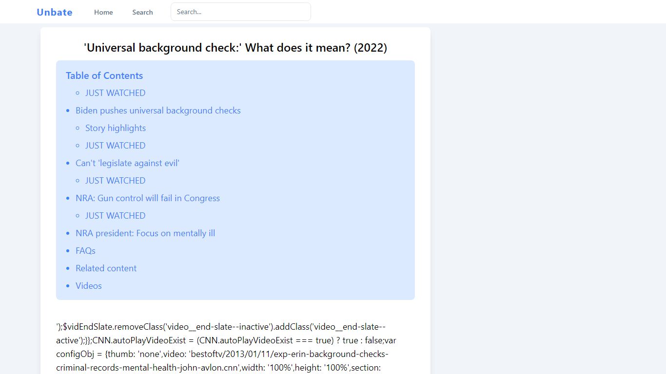 'Universal background check:' What does it mean? (2022)